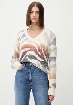 Desigual pulover WASILLA culoarea bej, calduros, 25WWJF21 imagine