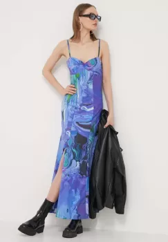 Desigual rochie BLEU LACROIX culoarea violet, maxi, evazati, 24SWVW80 imagine