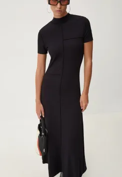 Desigual rochie CINCINNATI culoarea negru, maxi, mulata, 24WWVK67 imagine