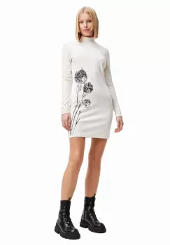 Desigual rochie culoarea alb, mini, mulata imagine