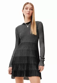 Desigual rochie culoarea negru, mini, drept imagine