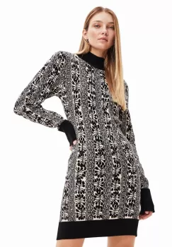 Desigual rochie culoarea negru, mini, mulata imagine