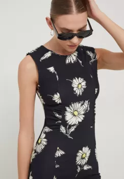 Desigual rochie culoarea negru, mini, mulata imagine