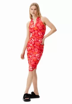 Desigual rochie culoarea rosu, midi, mulata imagine