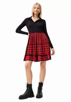 Desigual rochie culoarea rosu, mini, evazati imagine