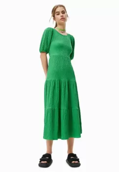 Desigual rochie culoarea verde, midi, evazati imagine