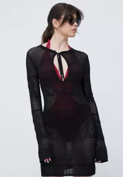 Desigual rochie de plaja culoarea negru imagine