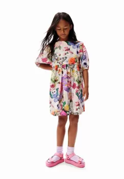 Desigual rochie din bumbac pentru copii mini, evazati imagine