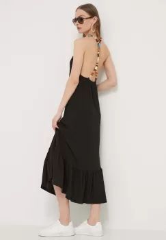 Desigual rochie LEILA culoarea negru, maxi, drept, 24SWVK64 imagine