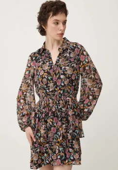 Desigual rochie SANDALO culoarea negru, mini, evazati, 24WWVW68 imagine