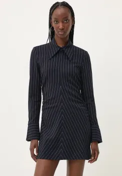 Desigual rochie SEATTLE culoarea albastru marin, mini, mulata, 24WWVW63 imagine