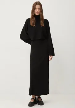 Desigual rochie si pulover DIJON culoarea negru, 24WWVF13 imagine