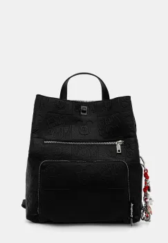 Desigual rucsac ALL MICKEY SUMY culoarea negru, mic, cu imprimeu, 25WAKP02 imagine