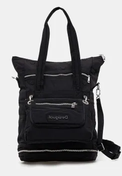 Desigual rucsac BASIC MODULAR VOYAGE femei, culoarea negru, mare, neted, 24WAKY08 imagine