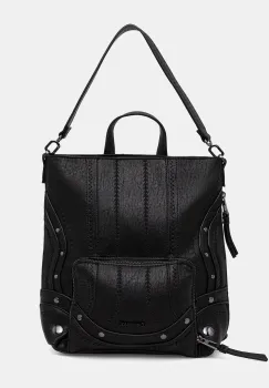 Desigual rucsac EMBRO PATCH PRETORIA culoarea negru, mic, 25WAKP24 imagine