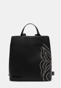 Desigual rucsac GOODALL SUMY MINI femei, culoarea negru, mic, cu imprimeu, 25SAKP08 imagine