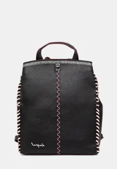 Desigual rucsac MANHATTAN PESPUNTES culoarea negru, mare, uni, 25WAKP17 imagine