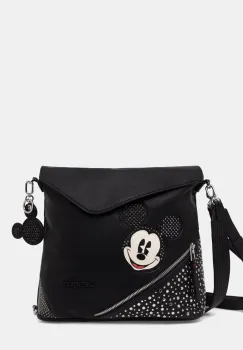Desigual rucsac MICKEY STUDSTYLE JER femei, culoarea negru, mare, cu imprimeu, 24WAKP21 imagine
