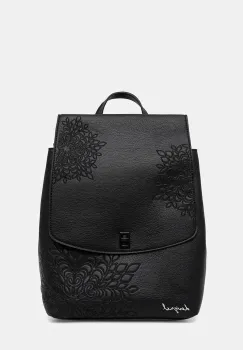 Desigual rucsac SIERRA SUMY MINI STR culoarea negru, mic, uni, 25WAKP19 imagine