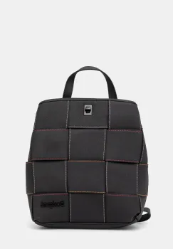 Desigual rucsac YOKO NEGRO SUMY MINI femei, culoarea negru, mic, neted, 25SAKP35 imagine