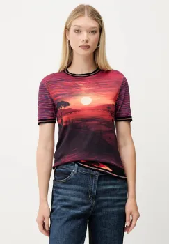 Desigual tricou AFRICA culoarea portocaliu, 25WWTF05 imagine