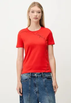 Desigual tricou CHARLY culoarea rosu, 25WWTK08 imagine