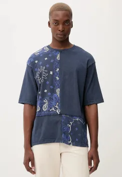 Desigual tricou din bumbac BACK CUTTING PAI cu imprimeu, 25WMTK37 imagine