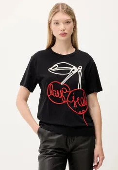 Desigual tricou din bumbac BERLIN culoarea negru, 25WWTK51 imagine