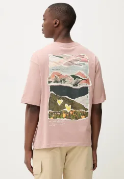 Desigual tricou din bumbac VIENA culoarea roz, cu imprimeu, 25WMTK18 imagine