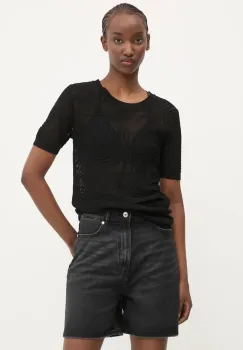 Desigual tricou SACRAMENTO femei, culoarea negru, 25SWTK97 imagine