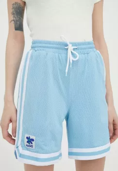 Deus Ex Machina pantaloni scurti femei, neted, high waist imagine