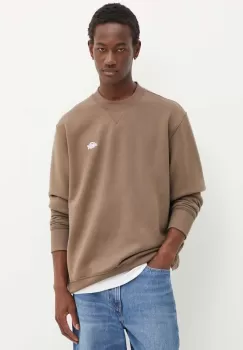 Dickies bluza barbati, culoarea maro, neted imagine