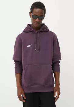 Dickies bluza barbati, culoarea violet, cu gluga, neted imagine