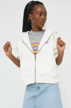 Dickies bluza femei, culoarea alb, cu imprimeu imagine