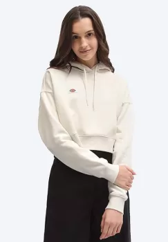 Dickies bluza femei, culoarea bej, cu gluga, neted DK0A4XJTECR-cream imagine