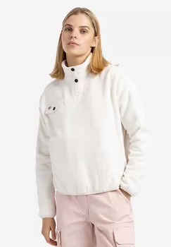 Dickies bluza Port Allen Fleece femei, culoarea bej, neted DK0A4XHMECR-cream imagine