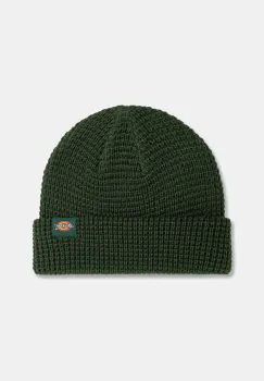Dickies caciula Woodworth Waffle Beanie culoarea verde, DK0A4XFD imagine