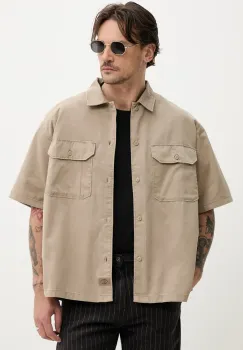Dickies camasa barbati, culoarea verde, cu guler clasic, regular, DK0A4Z7Q0DS1 imagine
