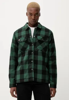 Dickies geaca cu aspect de camasa culoarea verde, de tranzitie, DK0A4XGR imagine