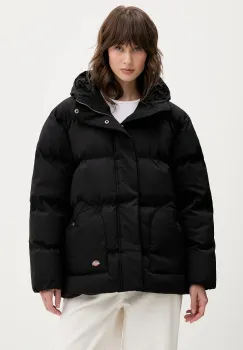 Dickies geaca culoarea negru, de iarna, oversize, DK0A87OL imagine