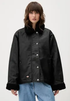 Dickies geaca culoarea negru, de tranzitie, oversize, DK0A87OM imagine