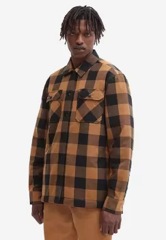 Dickies geaca Kurtka Dickies Sherpa Lined DK0A4XGRBD0 barbati, culoarea maro, de tranzitie DK0A4XGRBD0-brown imagine