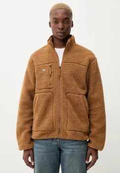 Dickies hanorac fleece culoarea maro, uni, DK0A4YEE imagine