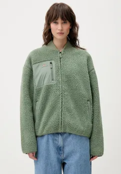 Dickies hanorac fleece culoarea verde, uni, DK0A88BN imagine