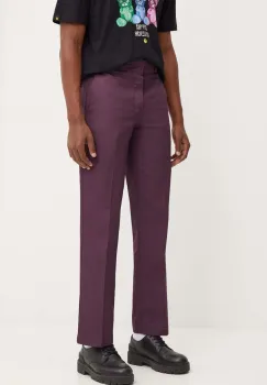 Dickies pantaloni 874 barbati, culoarea violet, drept imagine