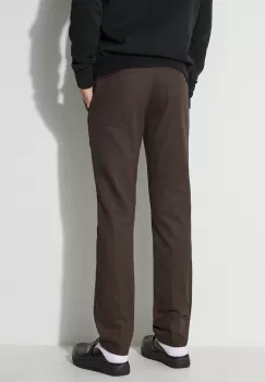 Dickies pantaloni barbati, culoarea maro, drept imagine