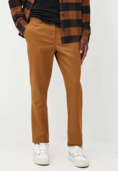 Dickies pantaloni barbati, culoarea maro, mulata imagine