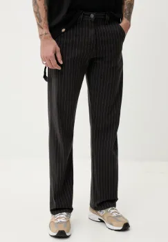 Dickies pantaloni de bumbac barbati, culoarea negru, drept, DK0A4Z6QBLK1 imagine