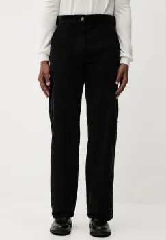 Dickies pantaloni de catifea cord culoarea negru, drept, DK0A863V imagine