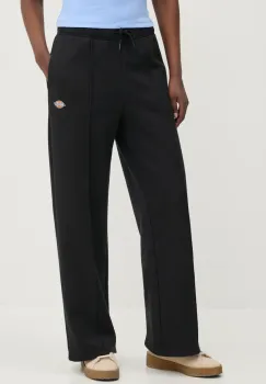 Dickies pantaloni de trening femei, culoarea negru, neted, DK0A4Z2VBLK1 imagine